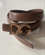 Pasek Dolce& Gabbana brązowy