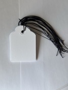 Metki do prezentów 5x7,5 cm + sznurek – zestaw 10 szt. handmade / etykiety