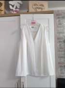 Elegancka biała bluzka Borowiecki, rozmiar L (40) nowa