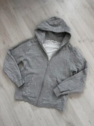 Szara bluza na zamek z kapturem klasyczna D.M.D 38 M