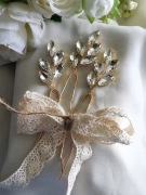 Kokówki ślubne 3szt złoto