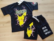Komplet chłopięcy lato spodenki bluzka krótki rękaw Pokemon 104/110