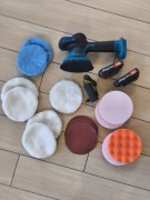 Polerka bezszczotkowa akumulatorowa 2 akumulatory 