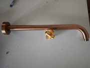 Ramię prysznicowe Excellent 40 cm okrągłe miedziany szczotkowany