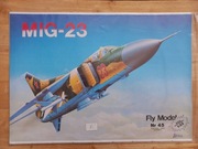 Model Kartonowy Fly Model 45 Samolot MIG-23 wyd II