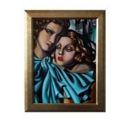 Tamara Łempicka, "Dziewczęta", ręcznie malowana kopia, olej