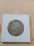 Moneta 5 zł z 1932 II RP głowa kobiety, Jadwiga srebro 0/750