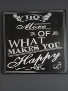 OBRAZ NA PŁÓTNIE ozdoba ścienna TABLICZKA Z MOTYWACYJNYM NAPISEM 30x30cm