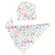 Czapka chusta komplet wiosenny obwód 43-53cm