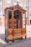 Wyjątkowa bogato zdobiona antyczna witryna z 1925 roku