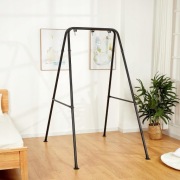 Składany Stelaż do Fotela Wiszącego Czarny Do Ogrodu Domu Nośność 136 kg
