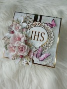 Drewniane pudełko PREMIUM na Komunię, pamiątka komunii, prezent komunijny 