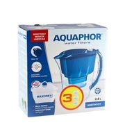Dzbanek filtrujący Aquaphor Amethyst + 3 filtry 2,8 l. Kolor szary