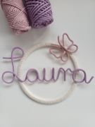 Personalizowana ręcznie wykonana obręcz z imieniem