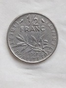094 Francja 1/2 franka, 1967