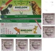 B I H E L D O N Środek na Odrobaczanie Robaki dla psów i kotów 5 szt