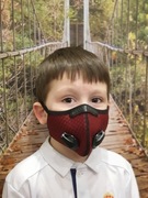 Maska dla dzieci ochronna FFP2 antywirusowa bordo
