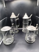 4 stare kufle kolekcjonerskie, dobry stan