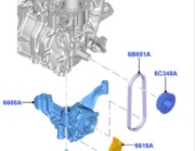 Koło pasowe napędu paska pompy oleju C-Max 2010-2015 1813398 1,0 Ecoboost