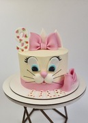 Figurki z masy cukrowej. Słodkie Koteczek Dekoracje na tort