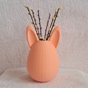 Wazon Zając | Brzoskwiniowy | Druk 3D | Dekoracja Wielkanocna