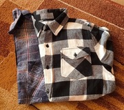 koszule flanelowe z długim rękawem 2 szt. rozm. 152