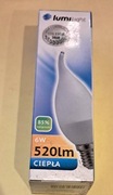 Żarówka LED E14 6W 520lm Ciepła 3000K C37  Lumilight