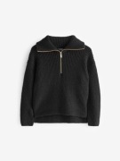 Nowy Next sweter 168 czarny z krótkim zamkiem r.40 