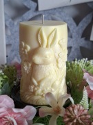 Wielkanocna Świeca Dekoracyjna.Wielkanocny zając.Sojowa świeca.Wielkanocna.