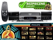 Magnetowid Philips VR800 *LP SP NTSC Index Wideo VCR VHS OPC Turbo Drive