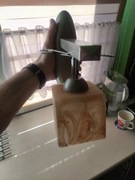 Kinkiet ścienny pojedynczy, klosz ze szkła