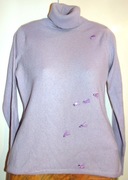 Mark Adam. Fioletowy kaszmirowy sweter  36/38
