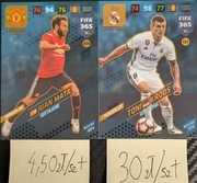 PANINI FIFA 365 2018 POWER UP KEY PLAYER JUAN MATA TONI KROOS 424  426