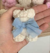 świeczka miś Podziękowanie dla gości na chrzest, wesele, wieczór panieński