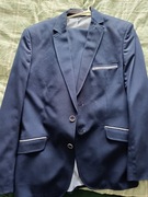 Męski Garnitur Granatowy 