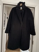 Zara czarny płaszcz typu Misiek, rozmiar L
