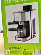 Ekspres do kawy kolbowy z podgrzewacz na filiżankę 800W Maestro MR-411