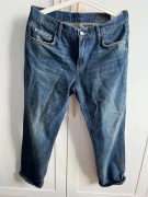 Spodnie jeansowe niebieskie ZW LOW RISE Straight Cropped ZARA r. 38 M nowe