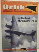 Orlik samolot myśliwsko-bombowy De havilland Mosquito FB VI, skala 1:33