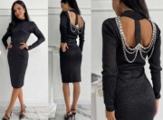 Sukienka biżuteryjne plecy premium NOWA