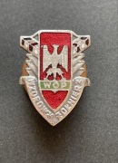 Srebrna odznaka Wzorowy Żołnierz Wojsk Ochrony Pogranicza WOP miniaturka