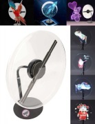 Projektor Holograficzny 3D 30cm Wyświetlacz Hologram Led Fan