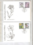 POLSKA  1990 r.  Fi. 3134  - 3139  na  FDC