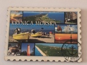 Magnes na lodówkę drewniany Krynica Morska Morze Bałtyckie Ustka Sopot (1K)