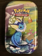Pokémon TCG: Vaporeon Prismatic Evolutions Puszka Pusta + obrazek i moneta