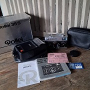 ROLLEI 35 S + Agfatronic  261 CB + dokumenty + opakowanie + futerały 