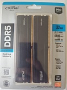Pamięć ram Crucial DDR5 32GB (2x16GB) 5600 XMP/EXPO radiator