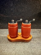 ZESTAW MŁYNKÓW DO SOLI I PIEPRZU Drewniany  SÓL PIEPRZ MŁYNEK