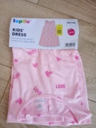 Bawełniana sukienka dziewczęca rozmiar 98/104