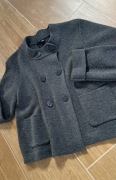 Krótki dwurzędowy kardigan sweter wdzianko kurteczka caban